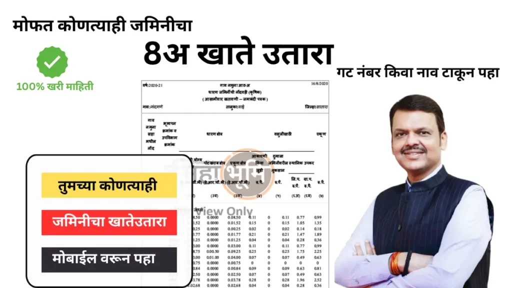 ८ अ उतारा