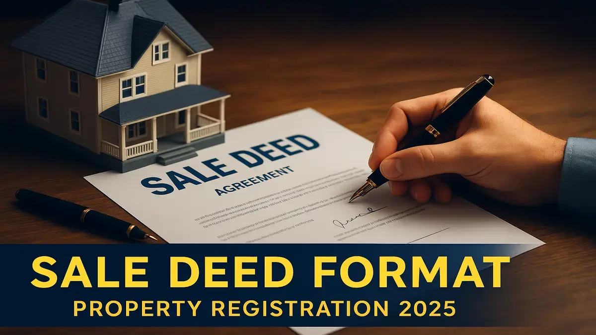 Sale Deed Format: Complete Guide to Drafting a Legally Valid Property Sale Deed in 2025