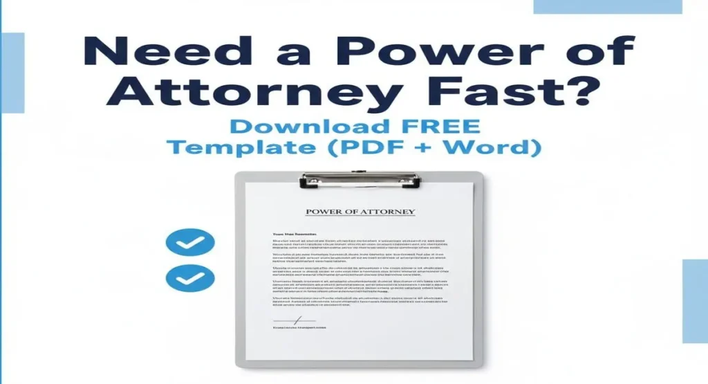 Power of Attorney Template