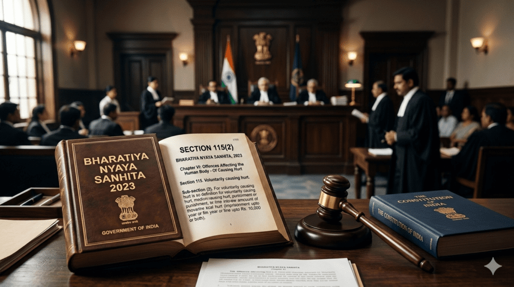 115(2) BNS क्या है Section 115(2) BNS in Hindi – Complete Legal Guide 2026