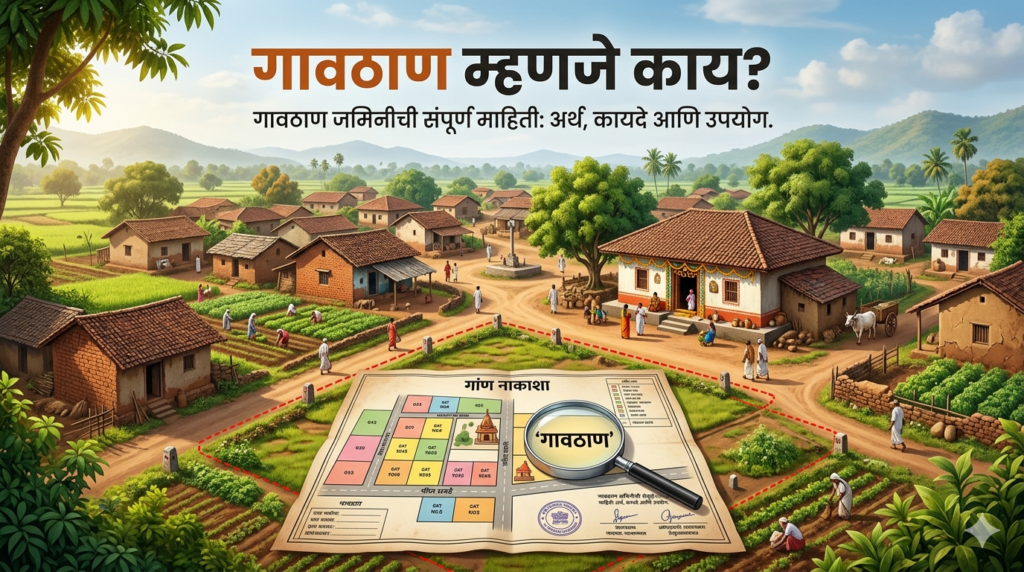 गावठाण म्हणजे काय? गावठाण जमिनीची संपूर्ण माहिती, नियम व कायदेशीर प्रक्रिया