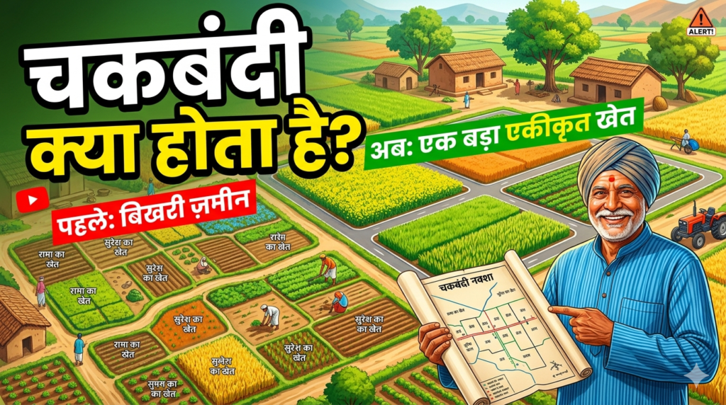चकबंदी क्या होता है? खेती की जमीन का पुनर्गठन, नियम और पूरा प्रोसेस (Complete Guide 2026)