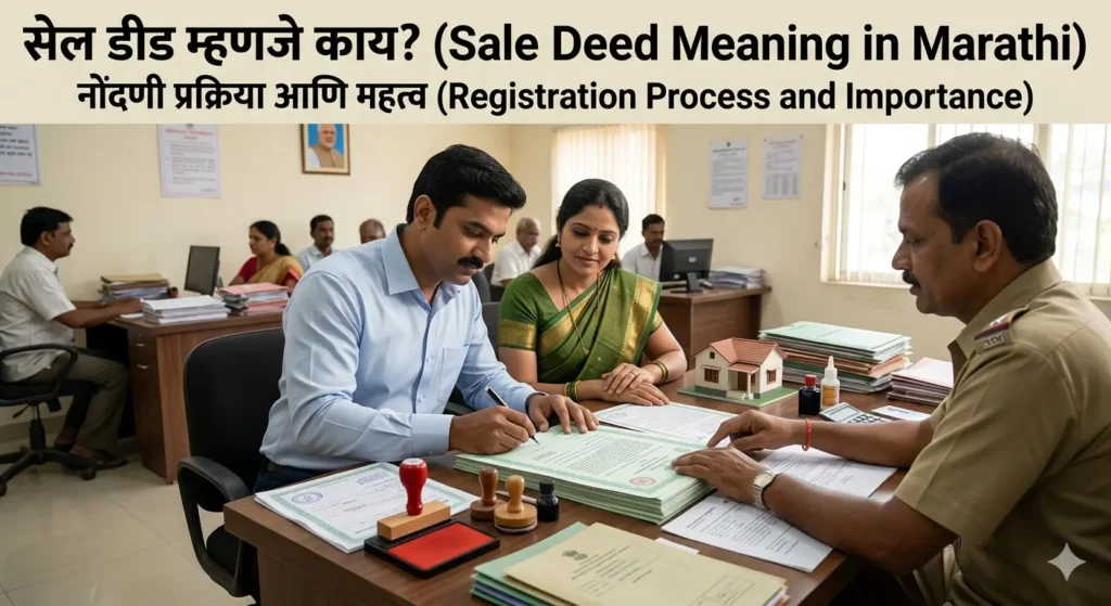 Sale Deed Meaning in Marathi – सेल डीड म्हणजे काय? संपूर्ण माहिती आणि नोंदणी प्रक्रिया