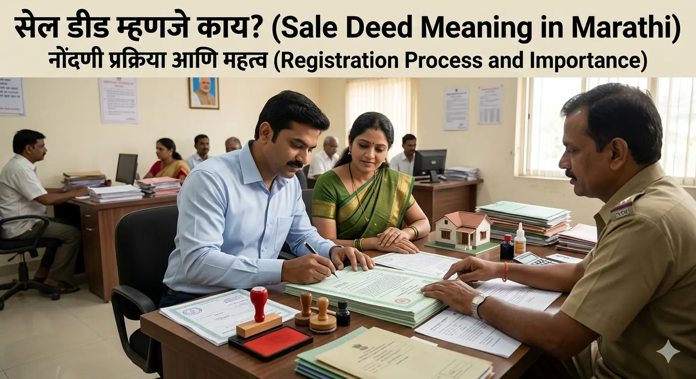 Sale Deed Meaning in Marathi – सेल डीड म्हणजे काय? संपूर्ण माहिती आणि नोंदणी प्रक्रिया
